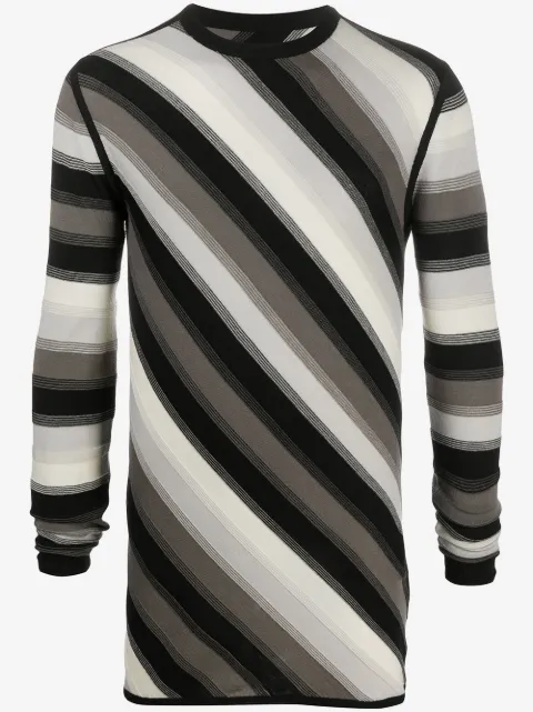 Rick Owens diagonal stripe sweater
