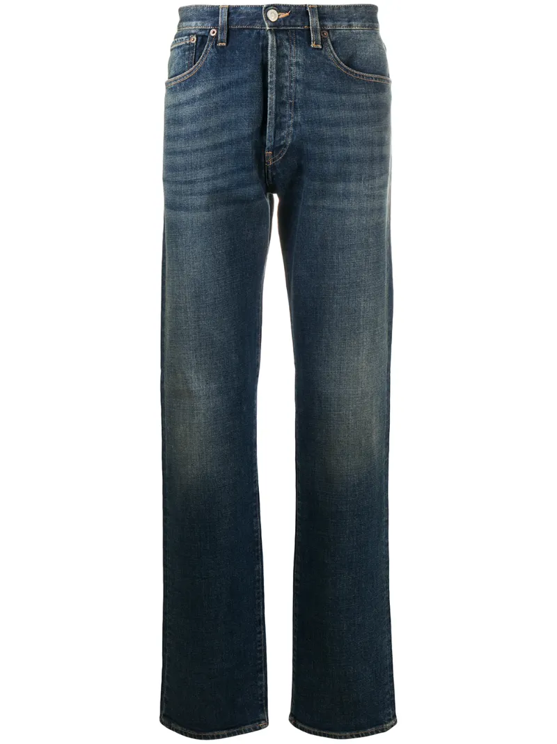 Click to view more detailed imagery on our partner's website Jeanerica Straight Leg Jeans In Blue