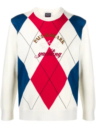 white paul and shark jumper