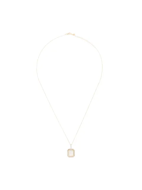 Mateo 14kt yellow gold K diamond necklace