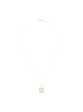 Mateo 14kt yellow gold G diamond necklace