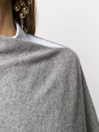 asymmetric cashmere cape展示图