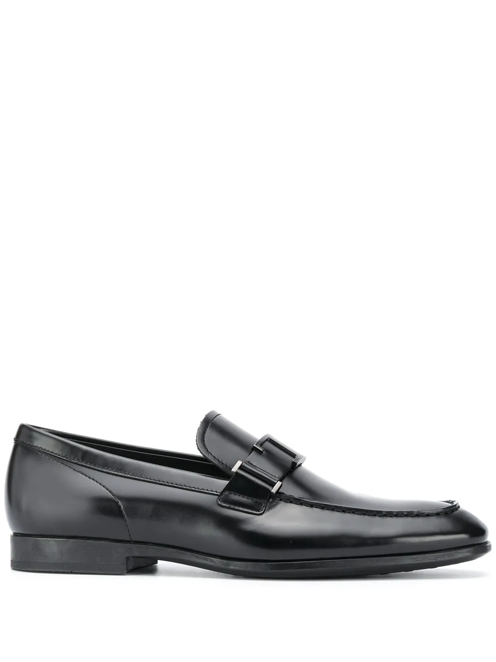 

Tod's mocasines con monograma T - Negro