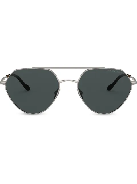 Giorgio Armani geometric pilot sunglasses