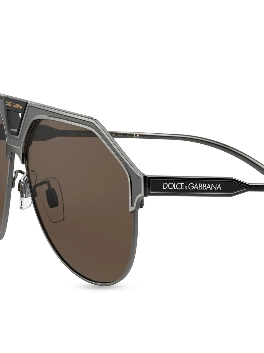 фото Dolce & gabbana eyewear солнцезащитные очки-авиаторы dg2257