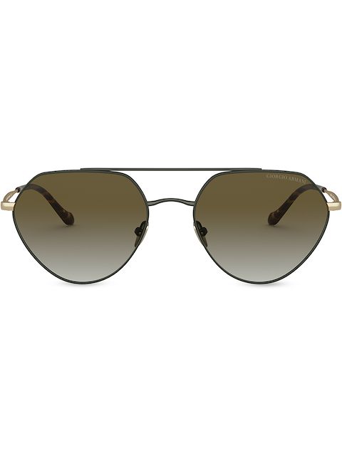 Giorgio Armani geometric pilot sunglasses