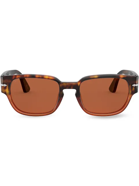 Persol Óculos de sol quadrado com efeito tartaruga