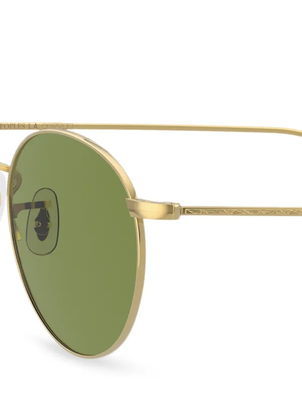 Oliver Peoples Coleridge ラウンド サングラス | ゴールドトーン 