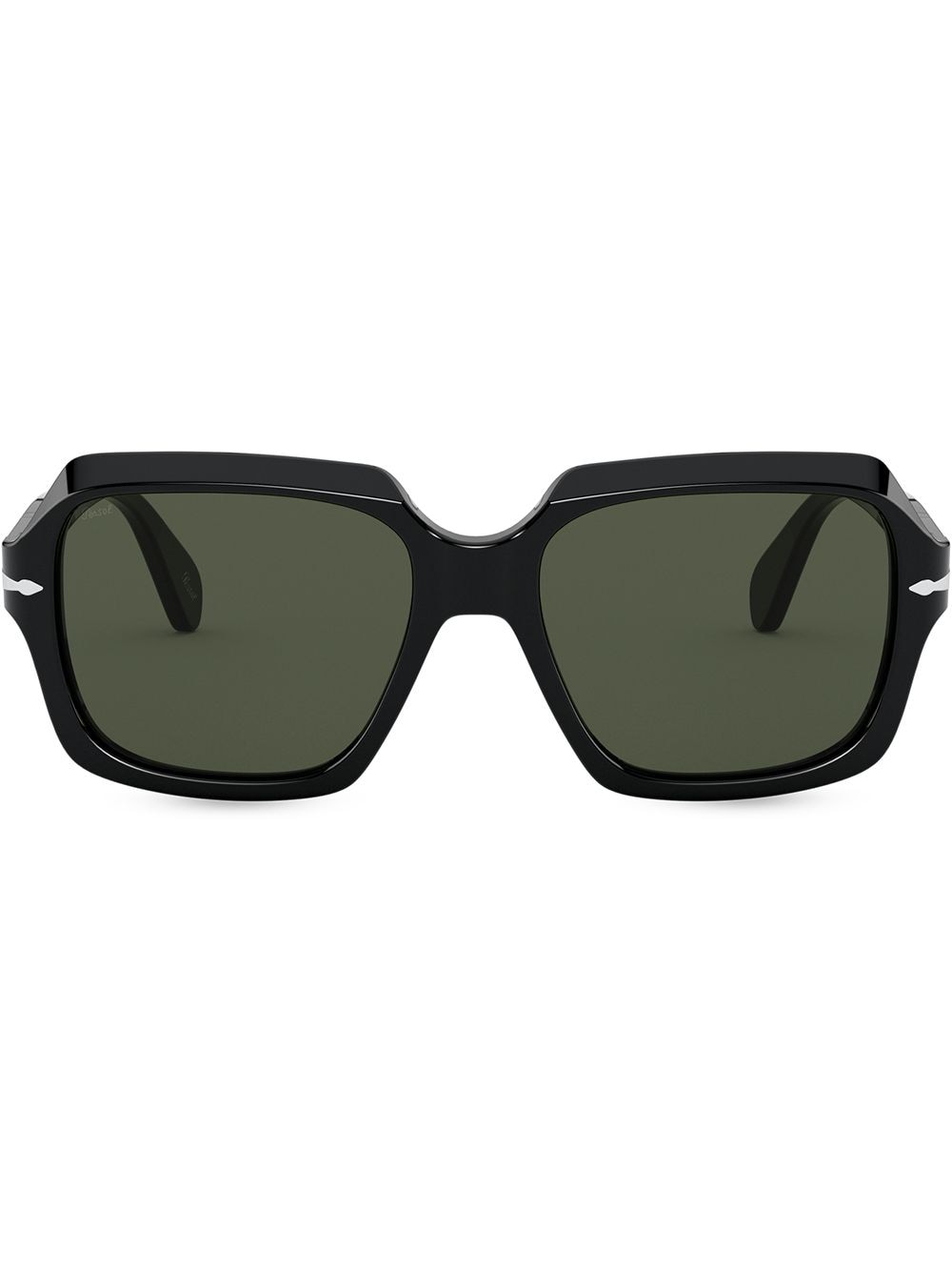 Persol Oversized Square Acetate Sunglasses In Black