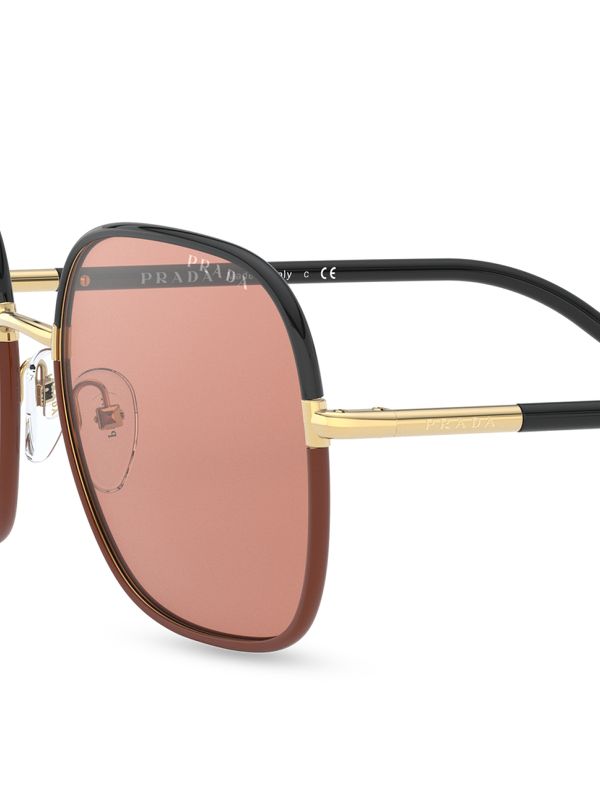 Prada Eyewear スクエアフレーム サングラス 通販 - FARFETCH