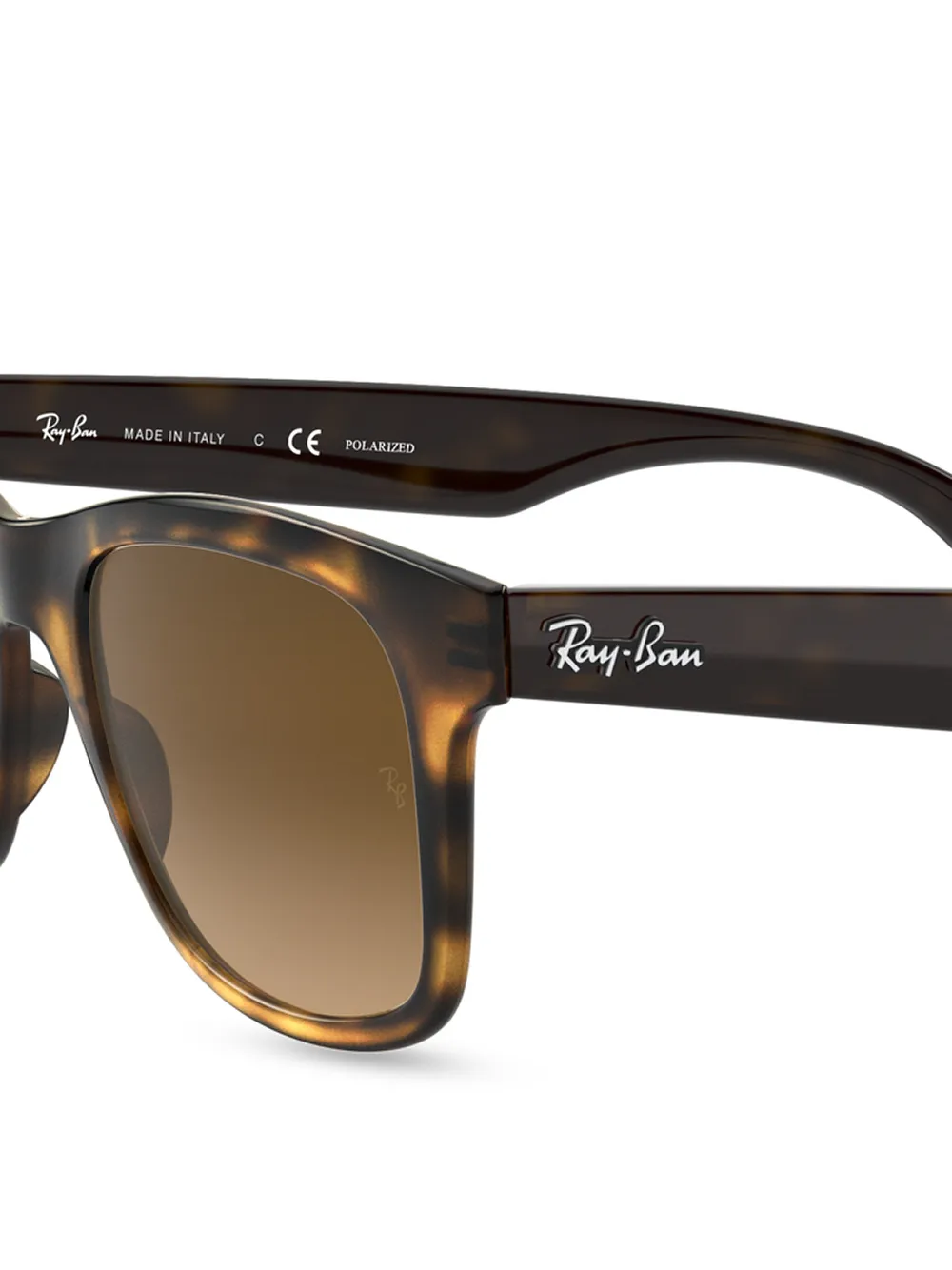 Shop Ray Ban Tortoiseshell Wayfarer Sunglasses In Brown