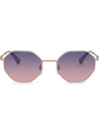 valentino octagonal sunglasses