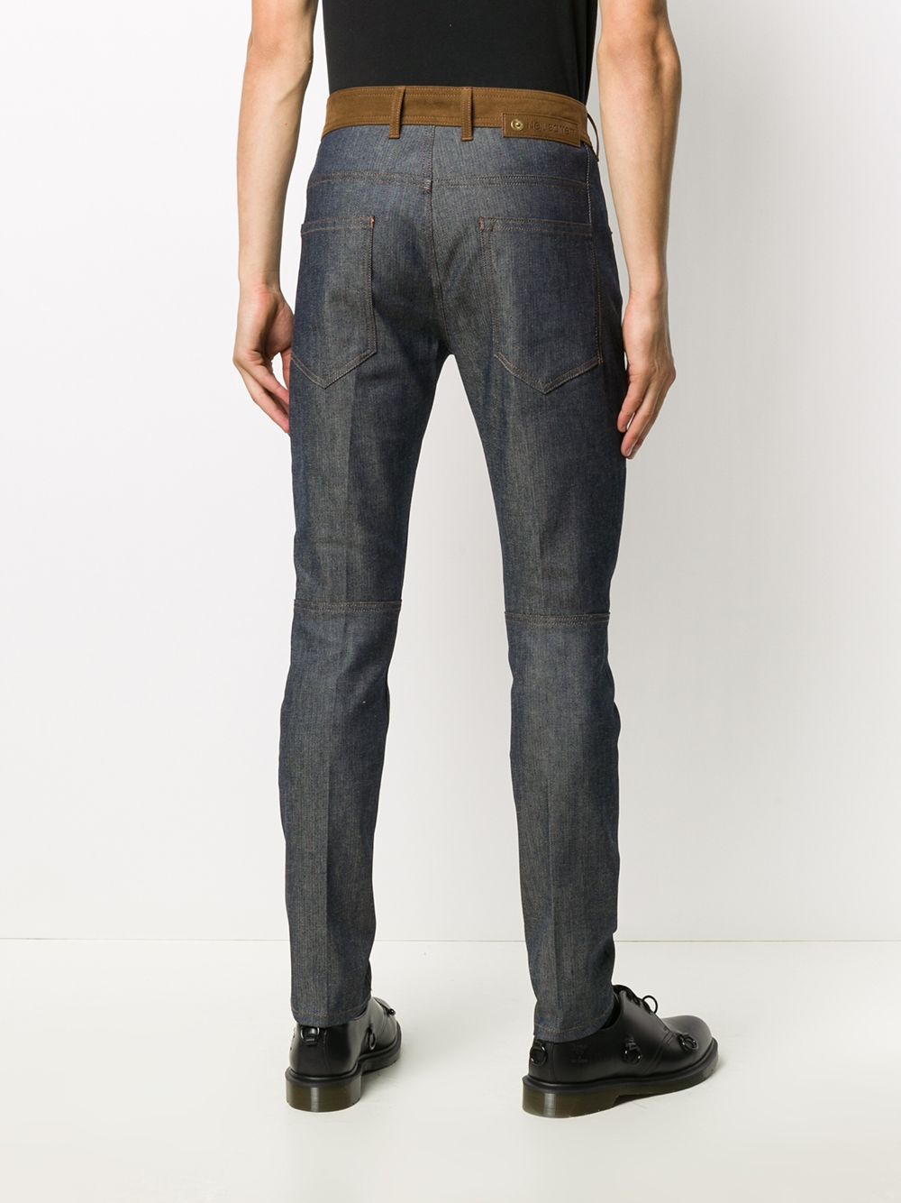 фото Neil barrett узкие джинсы с контрастными вставками