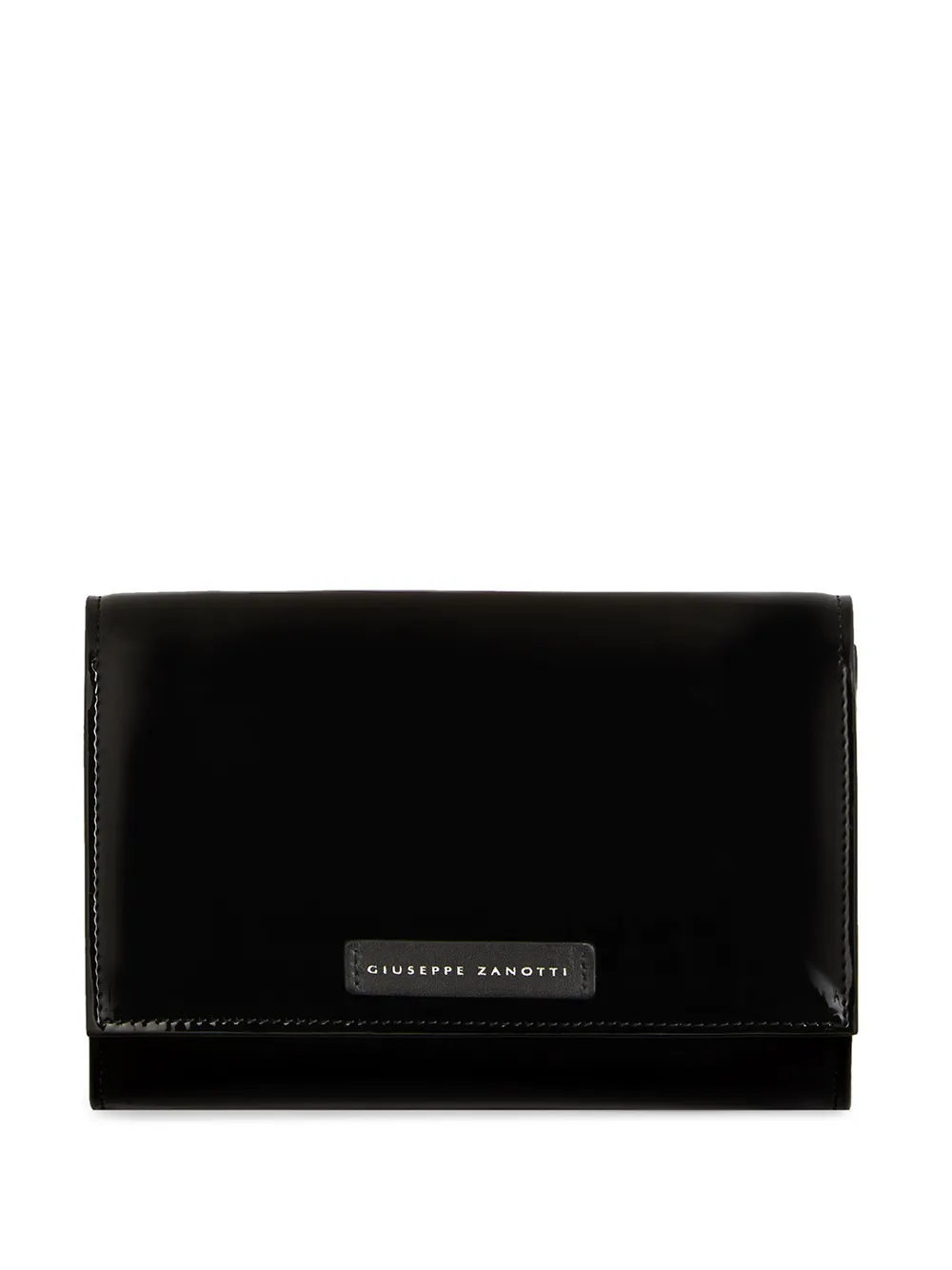 

Giuseppe Zanotti Ulyana logo patch clutch - Black