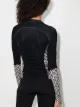 Marine Serre Moon print checkered top