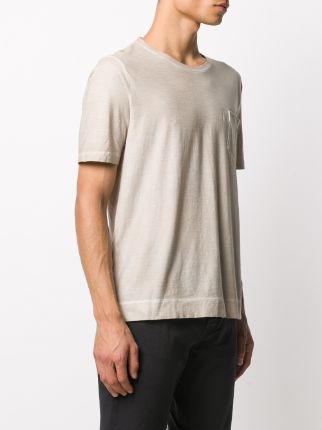 crew neck chest pocket T-shirt展示图