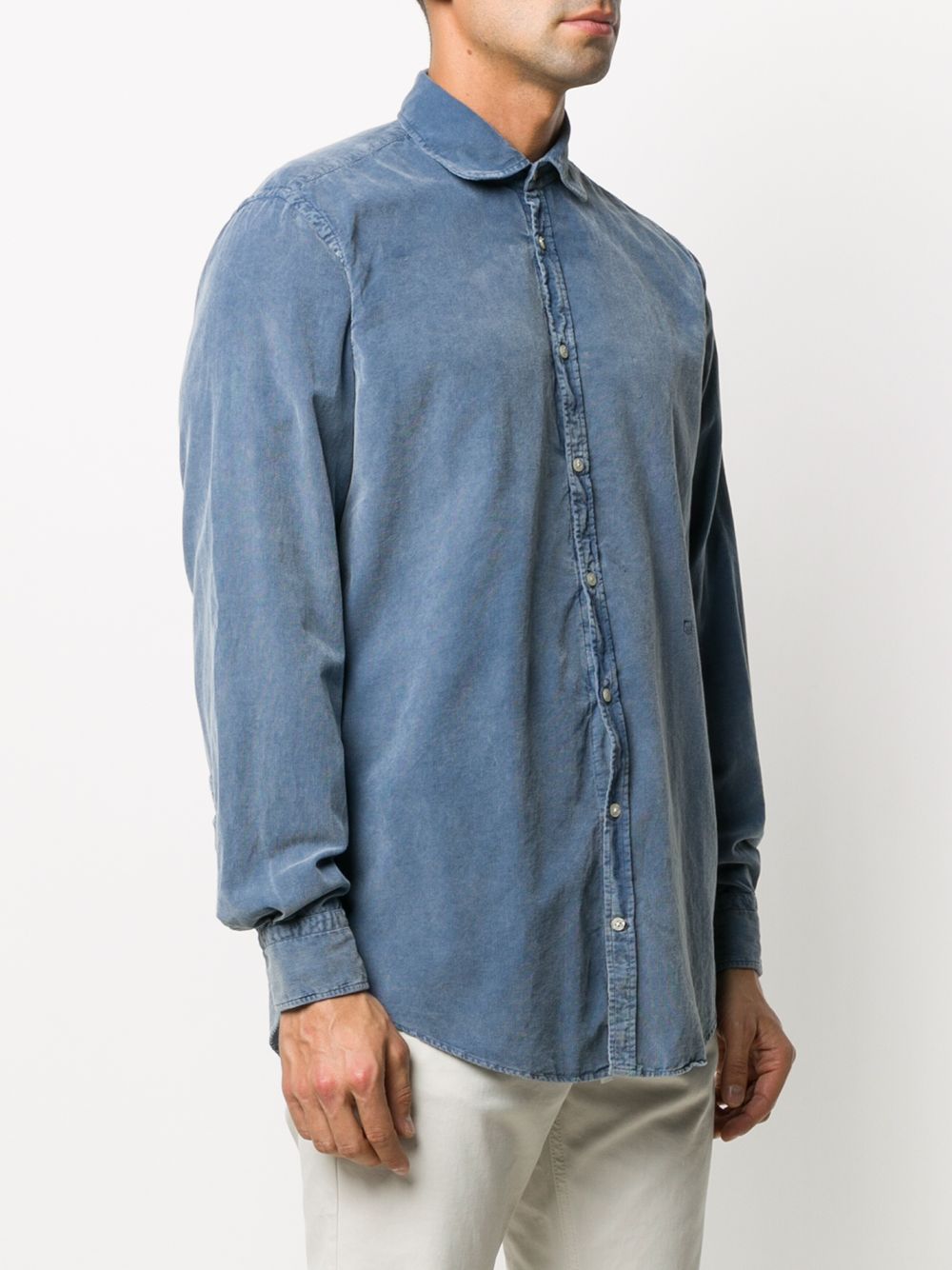 фото Massimo alba вельветовая рубашка с длинными рукавами