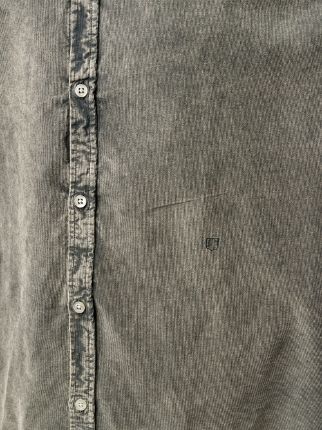 acid wash long-sleeve denim shirt展示图