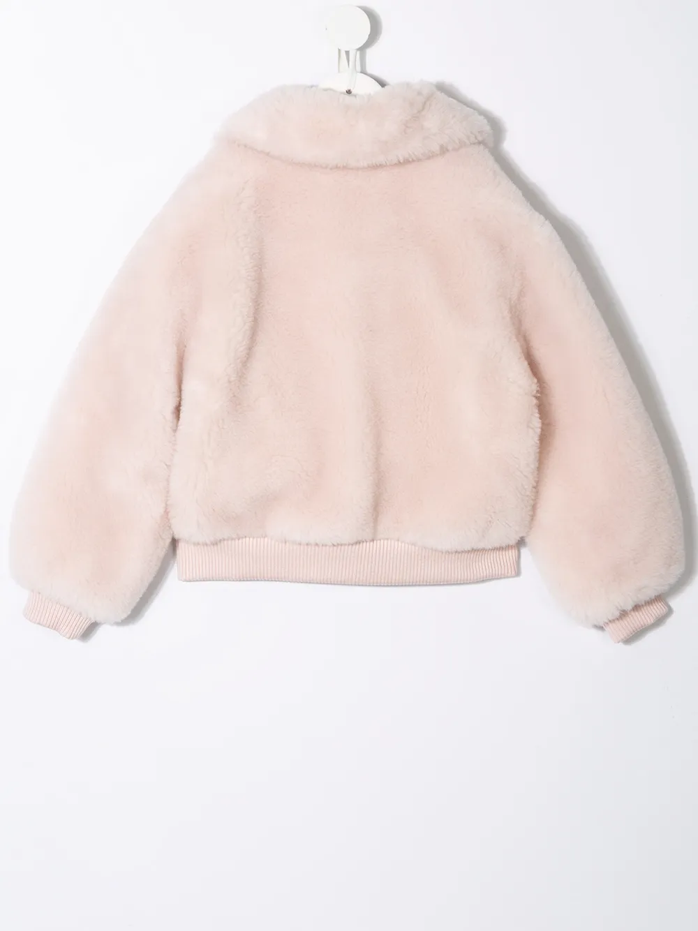 фото Yves salomon enfant бомбер с меховой оторочкой