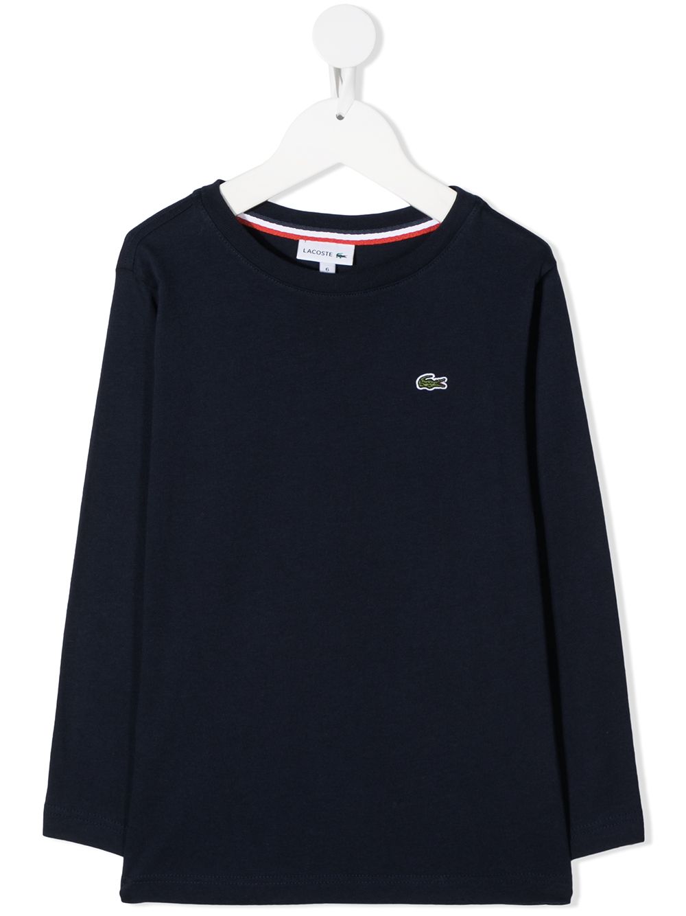 фото Lacoste kids футболка с вышитым логотипом