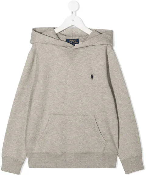 POLO RALPH LAUREN KIDS embroidered logo hoodie