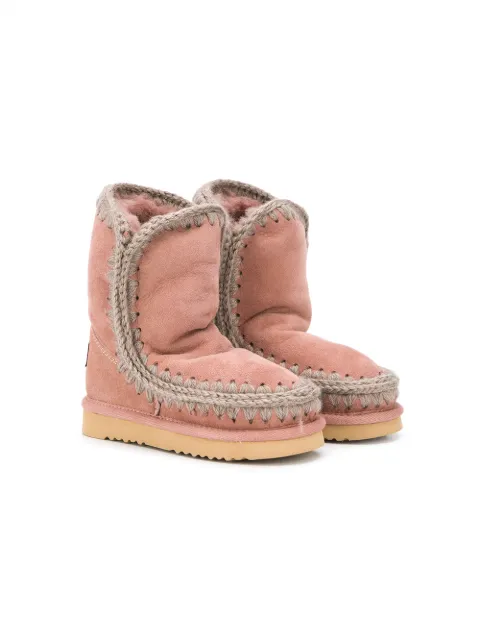 Mou Kids Bota para neve com acabamento em pelos