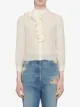 Gucci crêpe de chine ruffle blouse