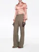 Image 2 of Gucci smocked puff sleeve satin shirt