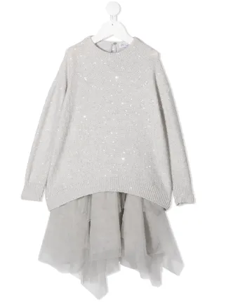 Brunello Cucinelli Kids two-piece Tulle 