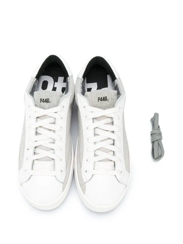 p448 ribbed high top sneaker