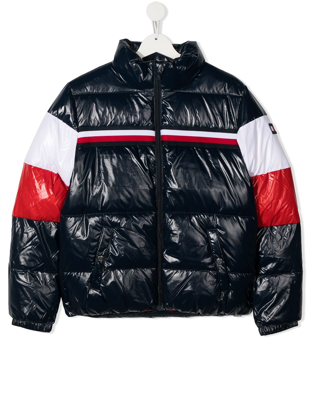 фото Tommy hilfiger junior пуховик в стиле колор-блок