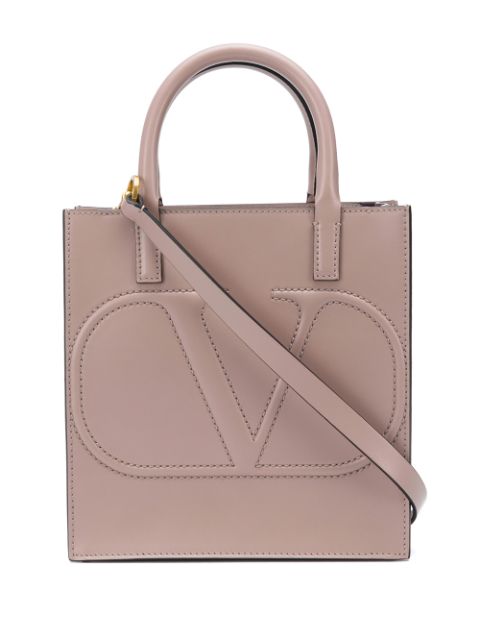 pink valentino garavani mini vlogo walk tote