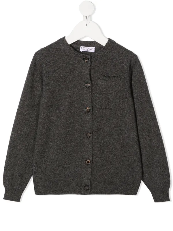 kids grey cardigan