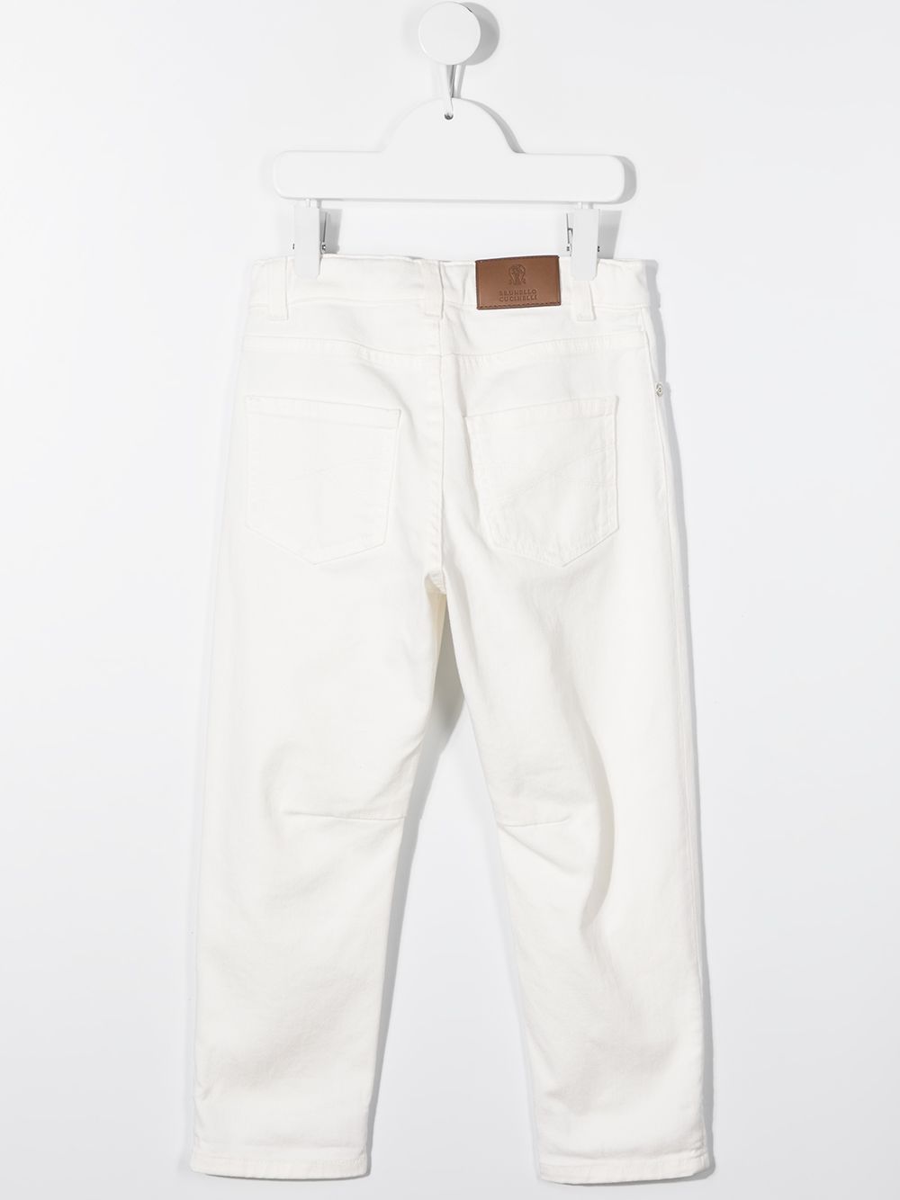 Brunello Cucinelli Kids Straight jeans - Wit