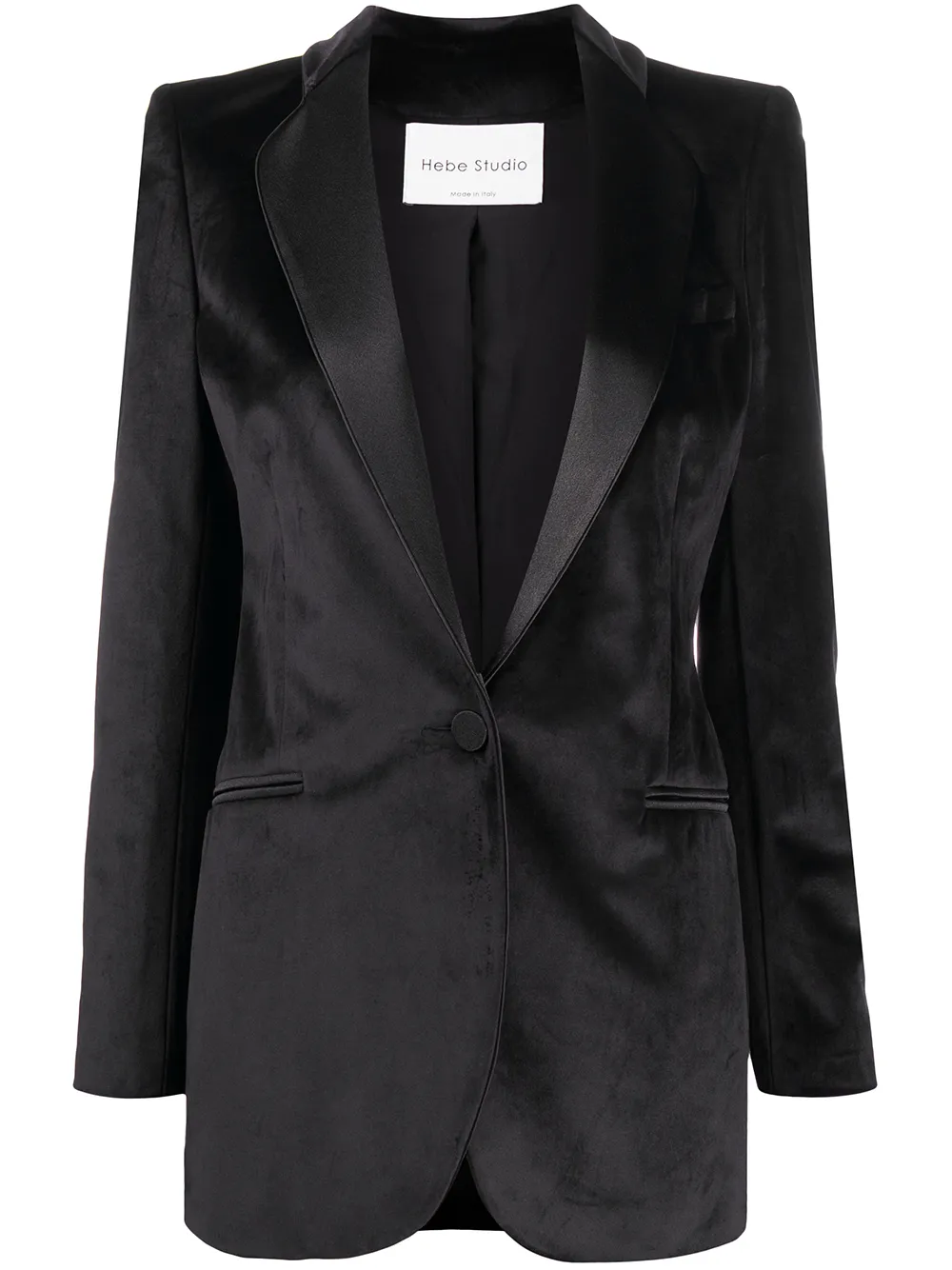 Image 1 of Hebe Studio textured longline blazer