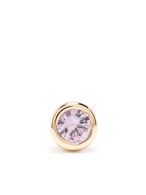 Maria Black arete Dot Mega en oro amarillo de 14kt con zafiro