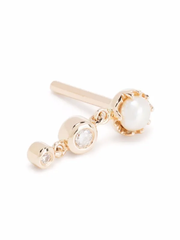 Boucles D'oreilles Lustre - Blanc Et Or - Neuf Avec étiquettes/emballage