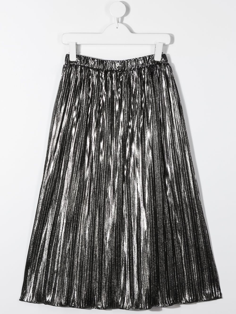 фото Dondup kids metallic pleated skirt