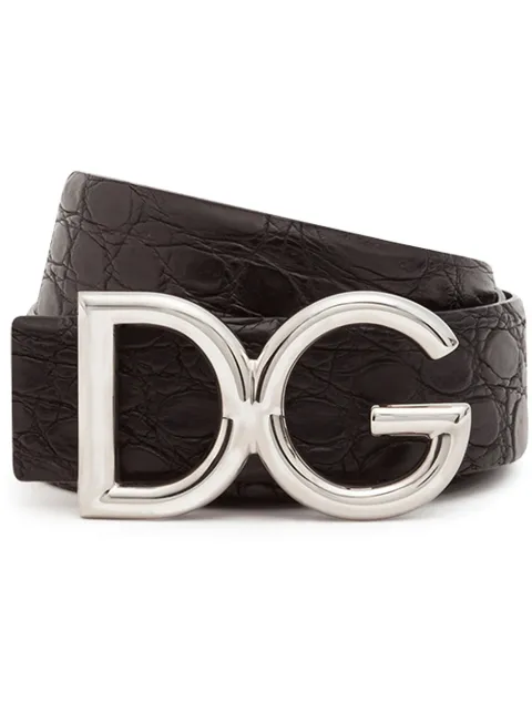 DG logo plaque belt