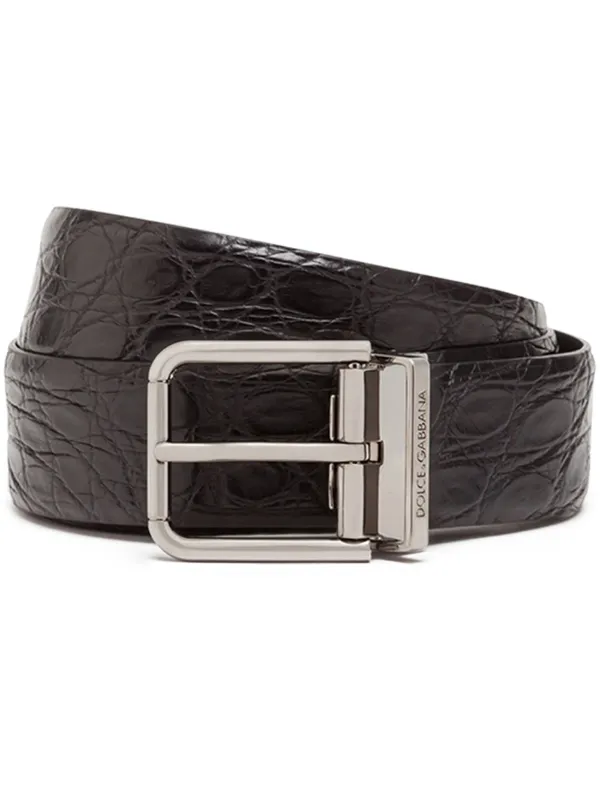 小物 DOLCE&GABBANA l Leather Belt Leather belt with baroque DG logo in Black for Women