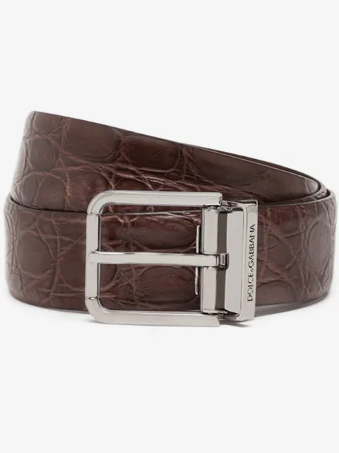 Dolce & Gabbana buckled leather belt