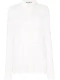 Rabanne sheer lace shirt - White