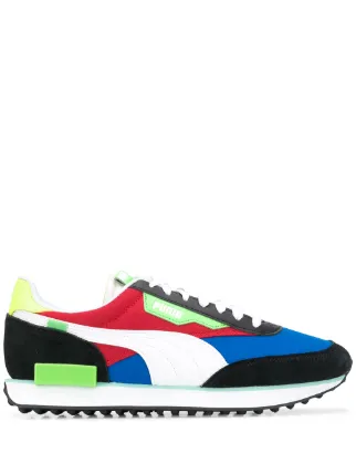 puma colour block trainers