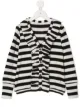 Image 1 of Douuod Kids ruffle striped cardigan