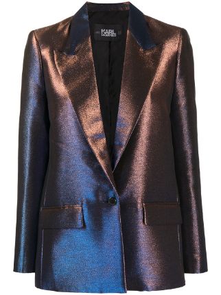 Iridescent blazer on sale