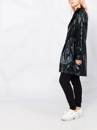 Ikonik metallic parka coat展示图