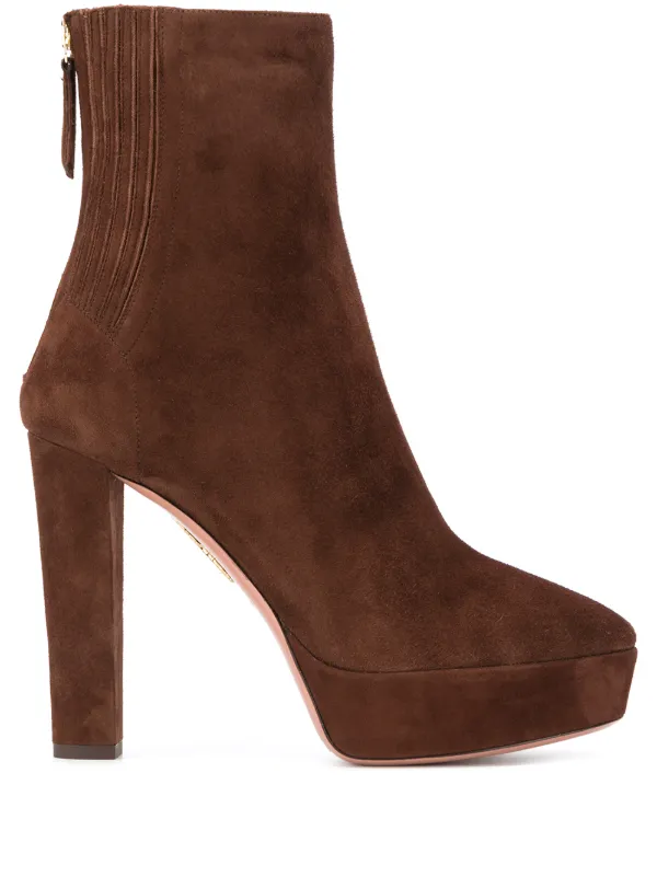 Aquazzura Saint Honoré Boots in Brown