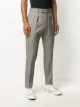 Pt01 checked straight trousers