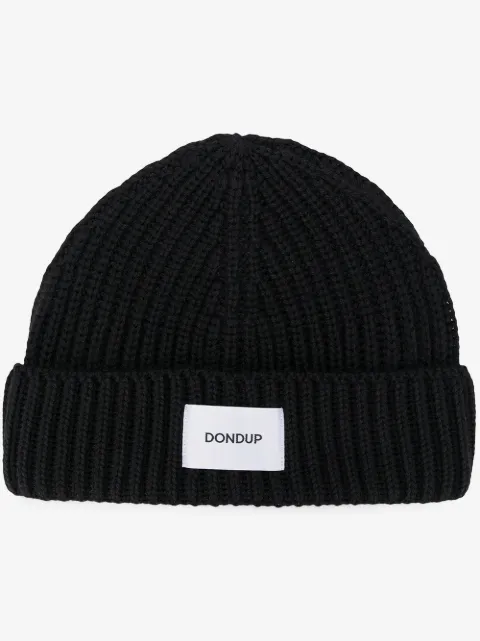 DONDUP logo罗纹套头帽