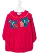 Image 1 of Raspberry Plum peter-pan collar romper